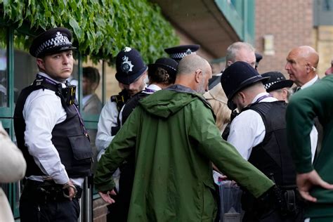 Environmental Activists Disrupt Play At Wimbledon During Match On Court