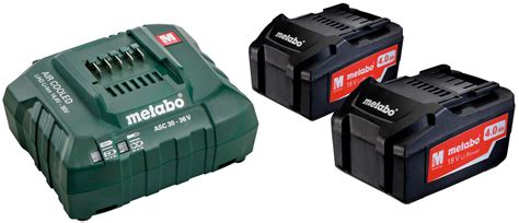 Metabo Basic Set Asc 30 36 V 2 Akkus 18v 40ah 685050000 Ab 10540