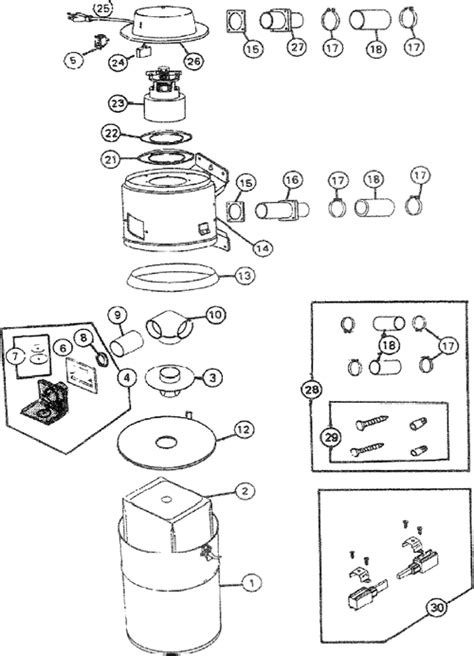 Nutone Cv352 Central Vacuum Power Unit Parts