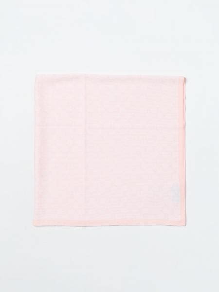 GUCCI Wool Blanket With GG Jacquard Monogram Pink Gucci Blanket