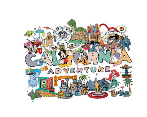 Disneyland California Adventure digital, Vintage Disneyland digital – SwanSvg