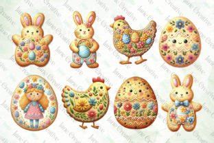 Easter Biscuit Sublimation Bundle Graphic By Janecreative Creative