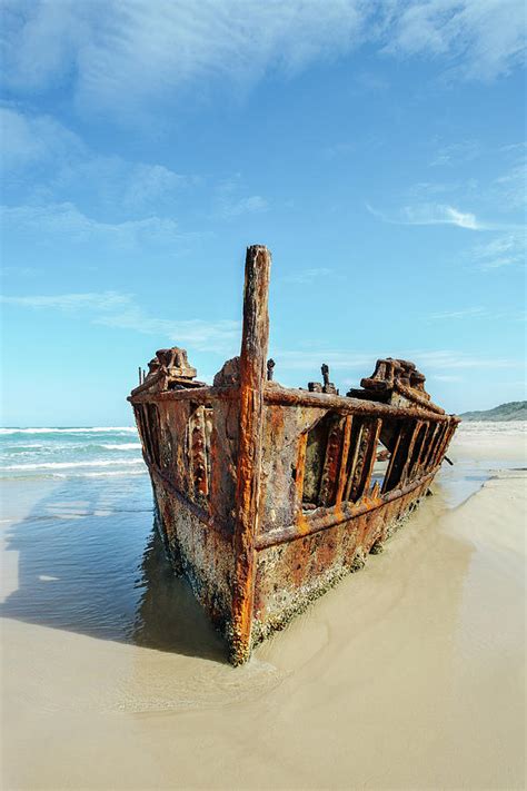 Rusty Shipwreck Photograph By Dennis Diatel Pixels