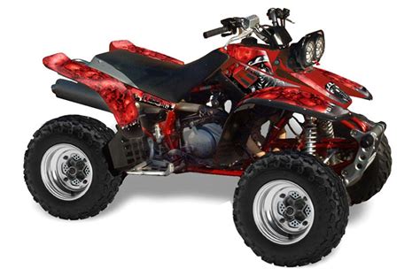 Yamaha Warrior 350 ATV Graphic Kit All Years Reaper Red