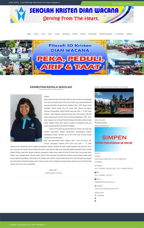 25 Contoh Web Profil Sekolah Lengkap Dari Sd Smp Sma Sampai Smk