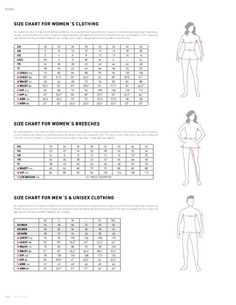 Riding Clothing Size Chart Horze Download Printable Pdf Templateroller