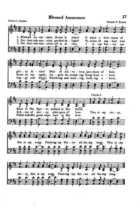 The New National Baptist Hymnal 27 Blessed Assurance Jesus Is Mine