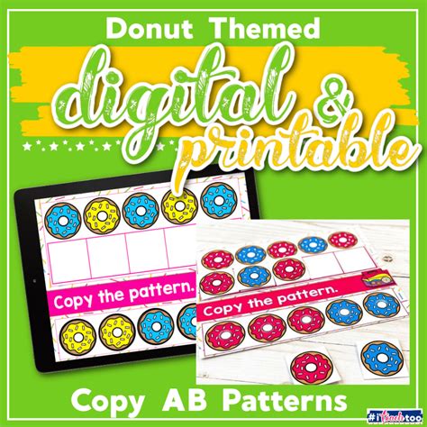 Digital And Printable Copy Ab Pattern Activities For Kindergarten I