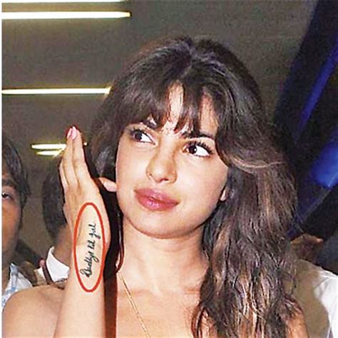 Priyanka Chopra Tattoo On Right Hand