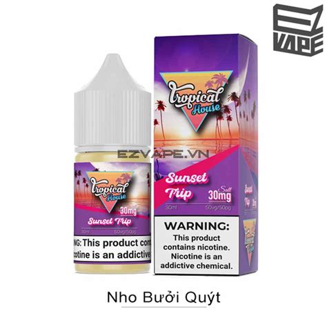 Tropical House Sunset Trip Salt Nic 30ml Pink Vape Đơn vị cung cấp