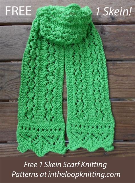 One Skein Scarf Knitting Patterns In The Loop Knitting