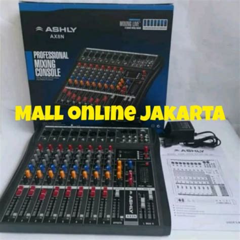 Jual Mixer Audio Ashley Ax8n Bluetooth Usb Ax 8n Shopee Indonesia