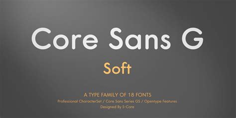 Core Sans GS – KREATIV