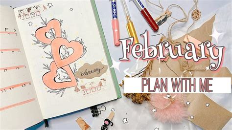 February Bullet Journal Setup PLAN WITH ME February 2022 Bujo