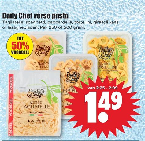 Daily Chef Verse Pasta 250 Of 500 Gram Aanbieding Bij Dirk