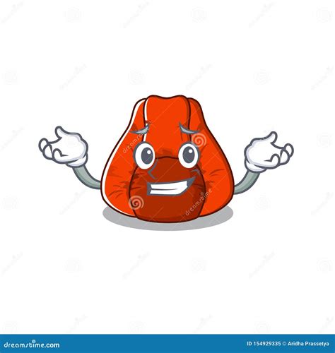 Grinning Bean Bag Chair in a Character Stock Vector - Illustration of ...