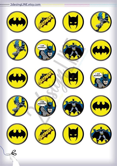 Batman Cupcake Toppers Free Printable Free Printable