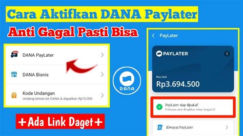 Cara Mengaktifkan Memunculkan Dana Paylater Update Terbaru Cara