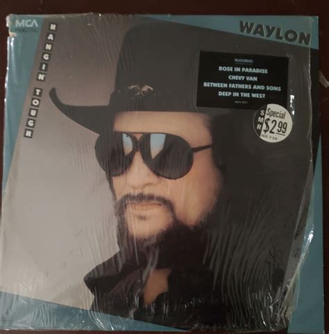 Waylon Jennings Hangin Tough Outlaw Country Western Music Rpm