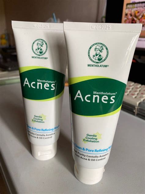 2x Mentholatum Acnes Deep Clean Pore Refining Wash Beauty Personal