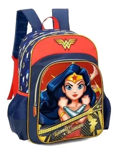 Mochila Infantil Escolar Costa Mulher Maravilha Wonder Média MercadoLivre