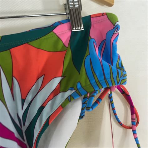Plus Size Side Tie Hipster Bikini Bottom Tropical Print Xhilaration Size X For Sale Online EBay
