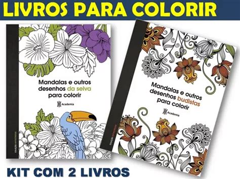 Mandalas E Outros Desenhos Budistas E Da Selva Para Colorir Kit 2