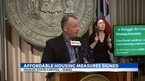 Hawaii Gov Josh Green Signs Series Of Bills To Address Homelessness