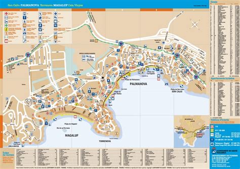 Magaluf and Palma Nova hotel map