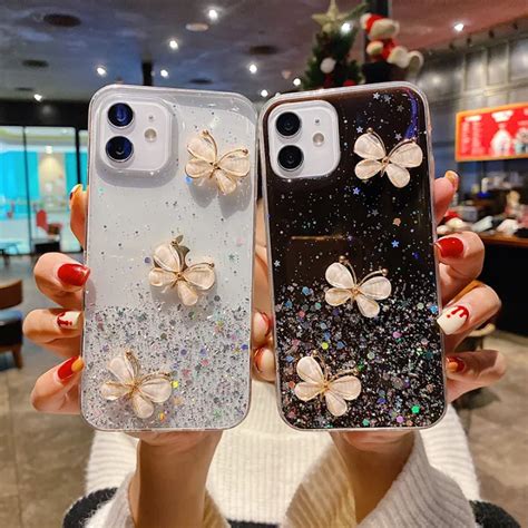 Casing Hp Oppo A78 5g 2023 Terbaru Mengkilap Langit Berbintang Kristal Kupu Kupu Desain