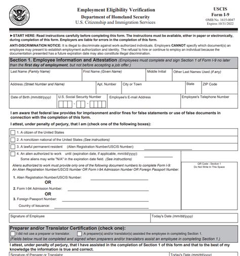 I9 Form 2024 Printable Spanish - Gretta Lillis