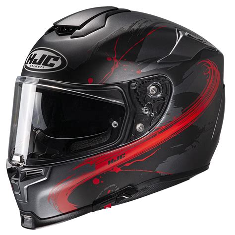 Hjc Rpha 70 Erin Helmet Black Red HJC 145871 MC1SF Full Face Helmets