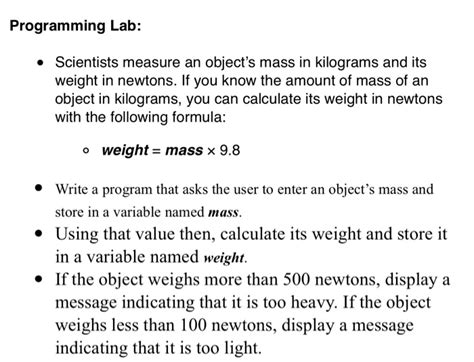 Programming Lab • Scientists Measure An Object S