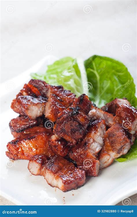 Barriga De Carne De Porco Grelhada Do Assado Foto De Stock Imagem De