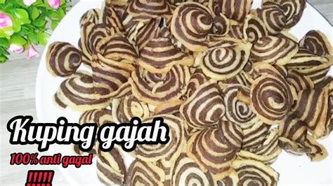 Cara Membuat Kue Kuping Gajah Renyah Resep Kue Kuping Gajah Youtube