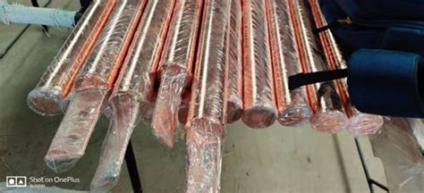 Mm Copper Bonded Solid Earthing Rod Mm M At Rs In Pune