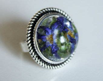 Real Flowers Elderflowers Statement Ring Resin Jewellery Real