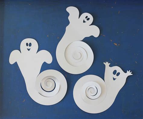 Gespenster Spiralen F R Halloween Mit Vorlage