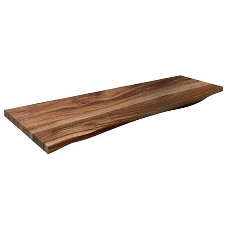 Leadvision Wood Benchshelf Laminated Acacia Wood Live Edge 72