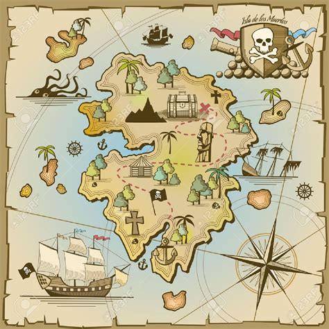 Stock Photo En 2020 Mapas De Piratas Dibujos De Piratas Y Mapa Del