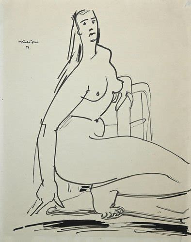 Tibor Gertler Nude Ink Drawing 1950s For Sale At Pamono