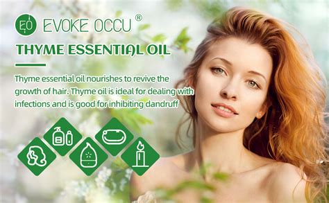 Evoke Occu Thyme Essential Oil 4 Oz Pure And Natural Thyme Oil For Aromatherapy Diffuser