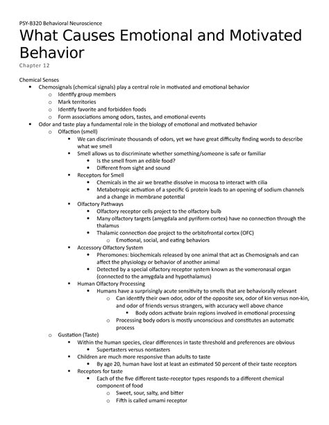 What Causes Emotional and Motivated Behavior - What Causes Emotional