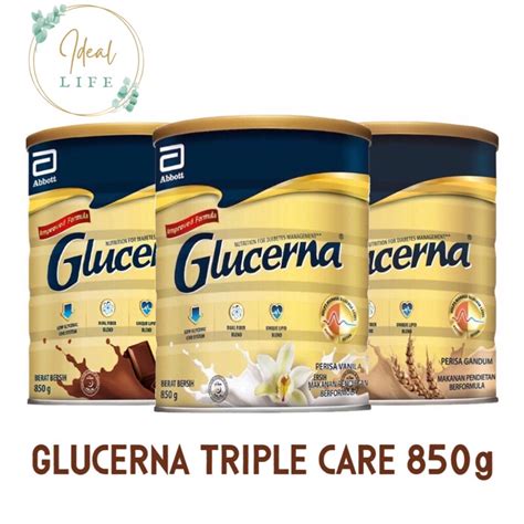 Glucerna Diabetes Specific Formula G Vanilla Wheat Chocolate Exp