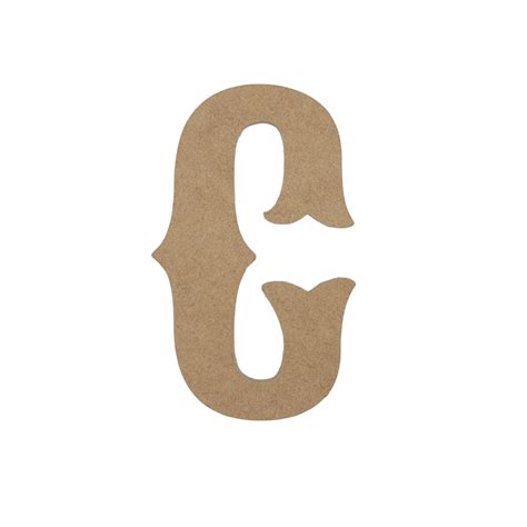 Wooden Letter Unfinished Circus Font Craft Cutout