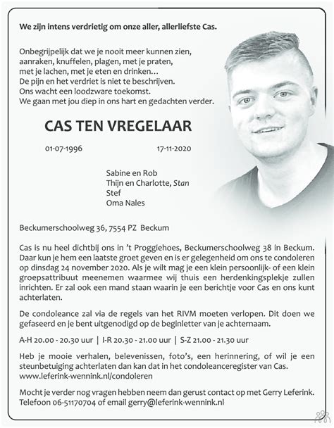 Dagblad Tubantia Overlijdensberichten Overledene