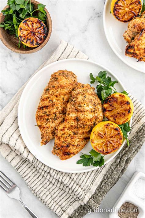 Mediterranean Grilled Chicken Breasts