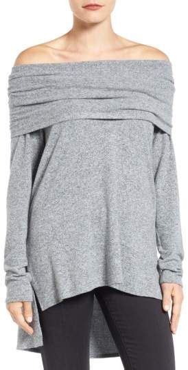 Gibsonlook Convertible Neckline Cozy Fleece Tunic Nordstrom Fashion