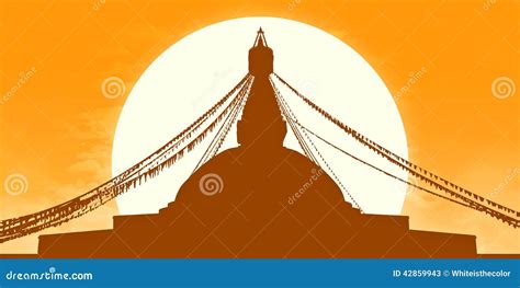 Boudhanath Cartoons Illustrations Vector Stock Images Pictures