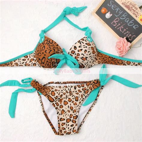 2018 New Leopard Print Swimsuit Lady Bathing Suit Push Up Bikinis Set